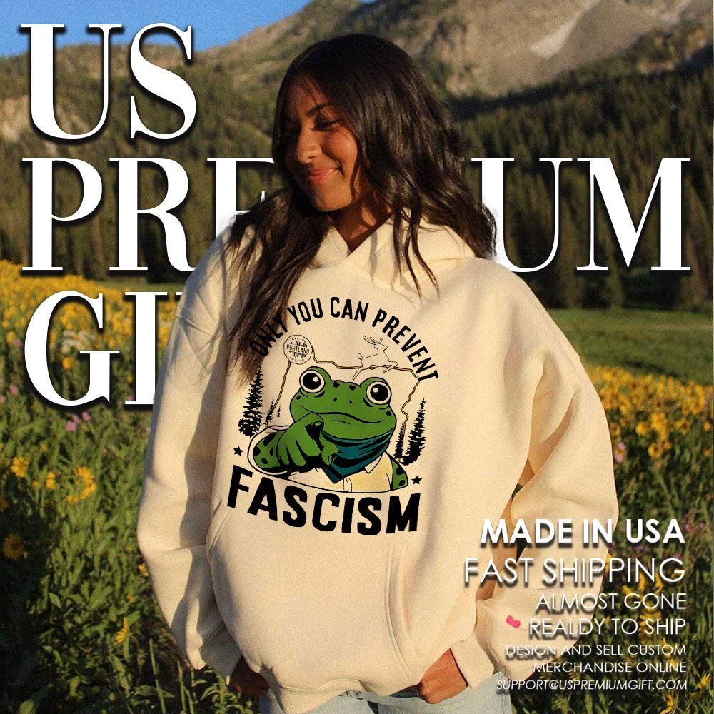 Only You Can Prevent Fascism Portland Frog Protest Shirt - Image 2