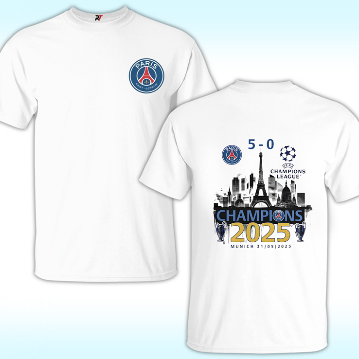 Paris St Germain Psg Champions League Winner 2025 Shirt, Psg Vs Inter 5 - 0