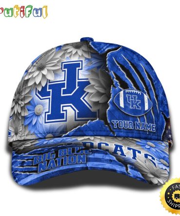 Personalized Ncaa Kentucky Wildcats All Over Print Baseball Cap The Perfect Way To Rep Your Team