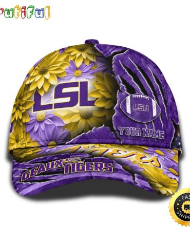 Personalized Ncaa Lsu Tigers All Over Print Baseball Cap The Perfect Way To Rep Your Team