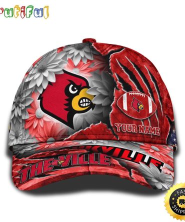 Personalized Ncaa Louisville Cardinals All Over Print Baseball Cap The Perfect Way To Rep Your Team