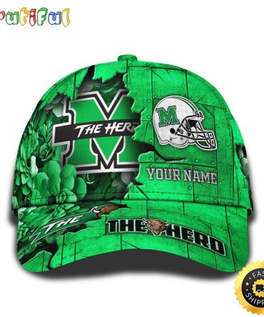 Personalized Ncaa Marshall Thundering Herd All Over Print Baseball Cap Show Your Pride