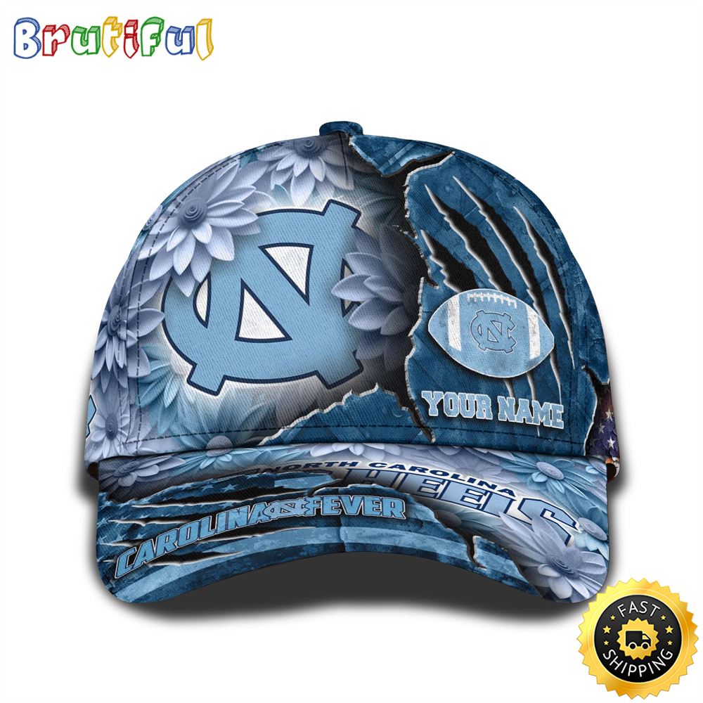 Personalized Ncaa North Carolina Tar Heels All Over Print Baseball Cap The Perfect Way To Rep Your Team