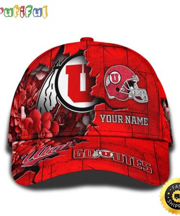 Personalized Ncaa Utah Utes All Over Print Baseball Cap Show Your Pride