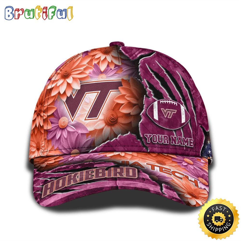 Personalized Ncaa Virginia Tech Hokies All Over Print Baseball Cap The Perfect Way To Rep Your Team