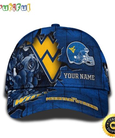 Personalized Ncaa West Virginia Mountaineers All Over Print Baseball Cap Show Your Pride