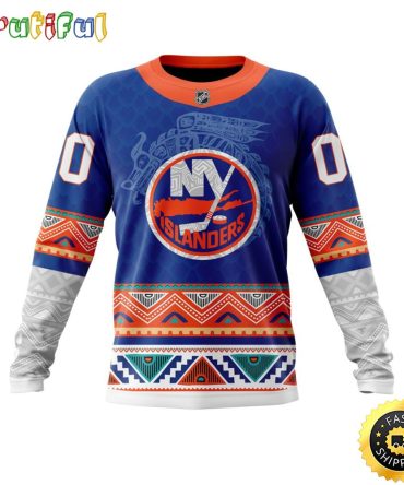 Personalized Nhl New York Islanders Sweatshirt Specialized Native Concepts All Over Print Sweatshirt Unisex