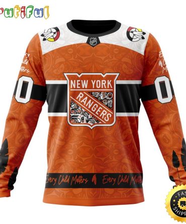 Personalized Nhl New York Rangers Sweatshirt Specialized Design Support Child Lives Matter All Over Print Sweatshirt Unisex