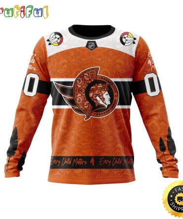 Personalized Nhl Ottawa Senators Sweatshirt Specialized Design Support Child Lives Matter All Over Print Sweatshirt Unisex