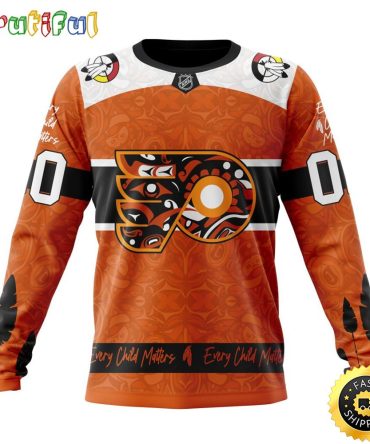 Personalized Nhl Philadelphia Flyers Sweatshirt Specialized Design Support Child Lives Matter All Over Print Sweatshirt Unisex