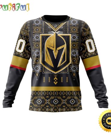 Personalized Nhl Vegas Golden Knights Sweatshirt Specialized Native Concepts All Over Print Sweatshirt Unisex