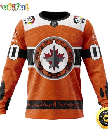 Personalized Nhl Winnipeg Jets Sweatshirt Specialized Design Support Child Lives Matter All Over Print Sweatshirt Unisex