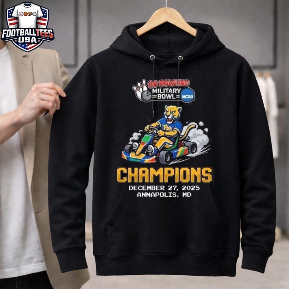 Pittsburgh Panthers 2025 Go Bowling Military Bowl Champions Mario Kart Stadium Annapolis Maryland December 27 2025 Unisex Shirt - Image 3
