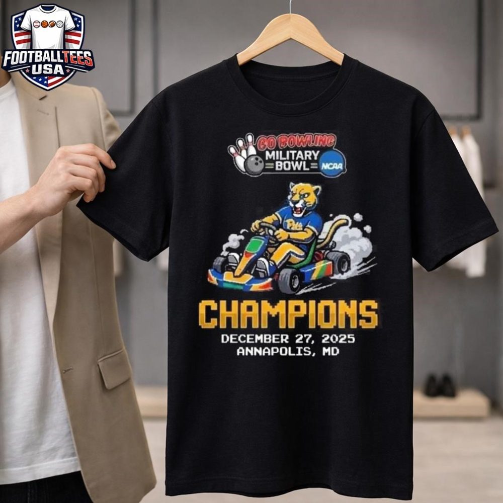 Pittsburgh Panthers 2025 Go Bowling Military Bowl Champions Mario Kart Stadium Annapolis Maryland December 27 2025 Unisex Shirt