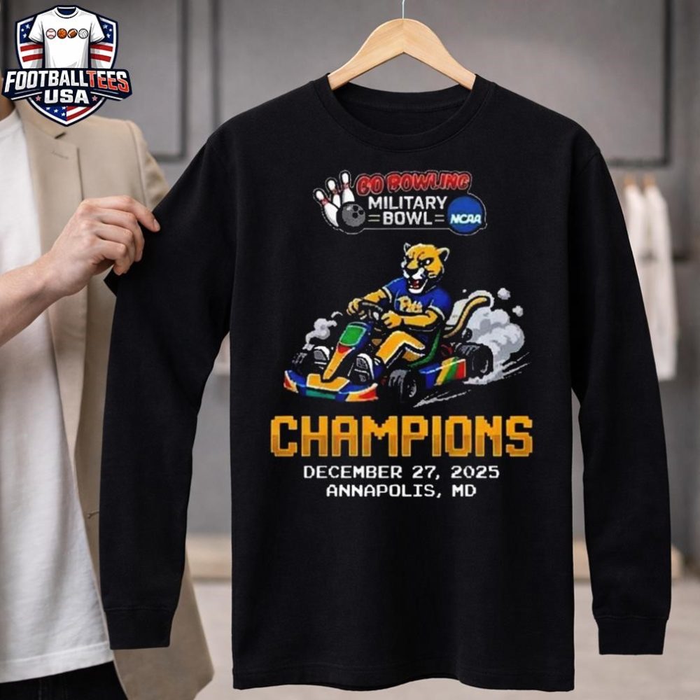 Pittsburgh Panthers Go Bowling Military Bowl Champions Memorial Stadium Annapolis Maryland On December 27 2025 Mario Kart Unisex Shirt - Image 4