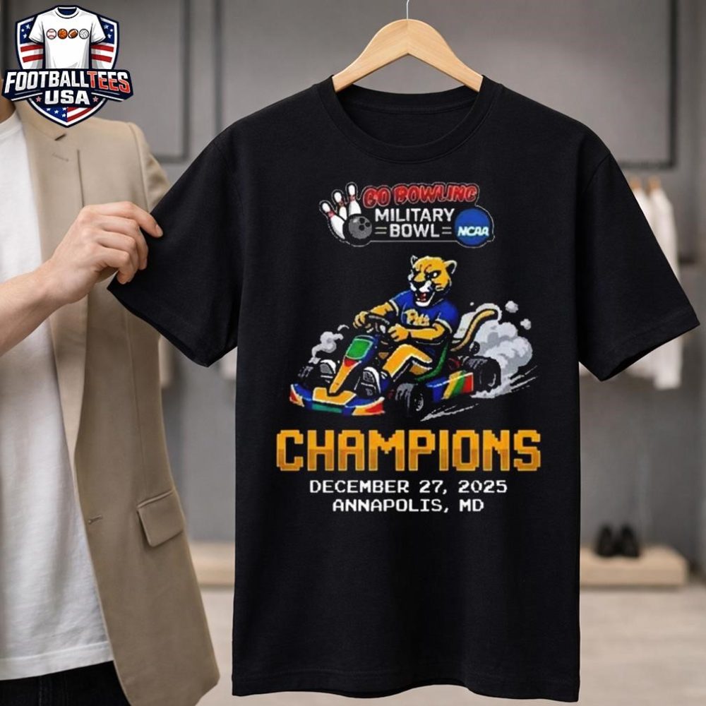 Pittsburgh Panthers Go Bowling Military Bowl Champions Memorial Stadium Annapolis Maryland On December 27 2025 Mario Kart Unisex Shirt