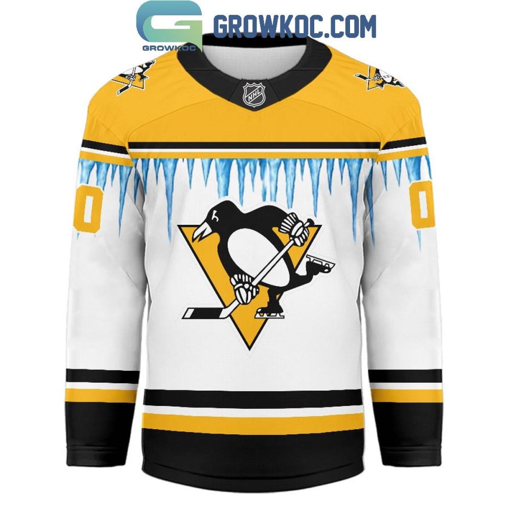 Pittsburgh Penguins Christmas Tree Custom Hockey Jersey - Image 2