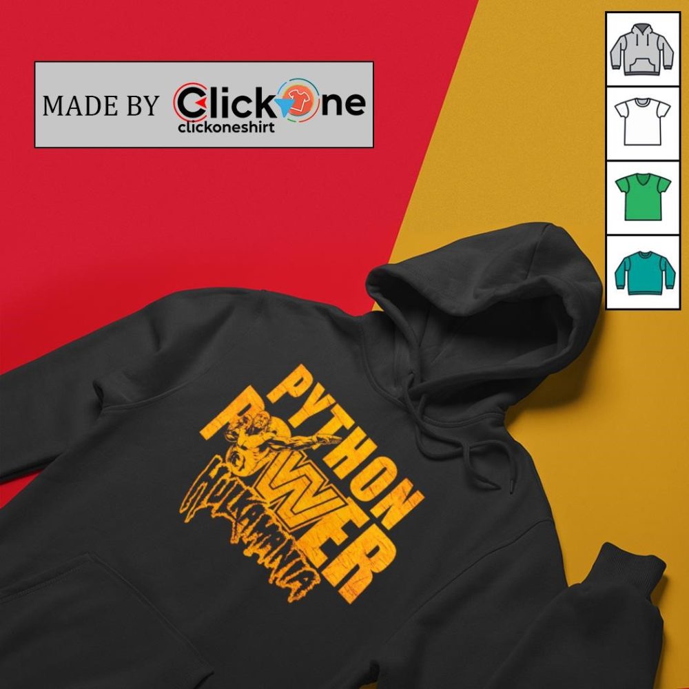 Python Power Hulk Hogan Hulkamania Shirt - Image 2