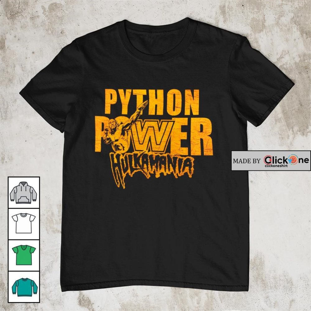 Python Power Hulk Hogan Hulkamania Shirt