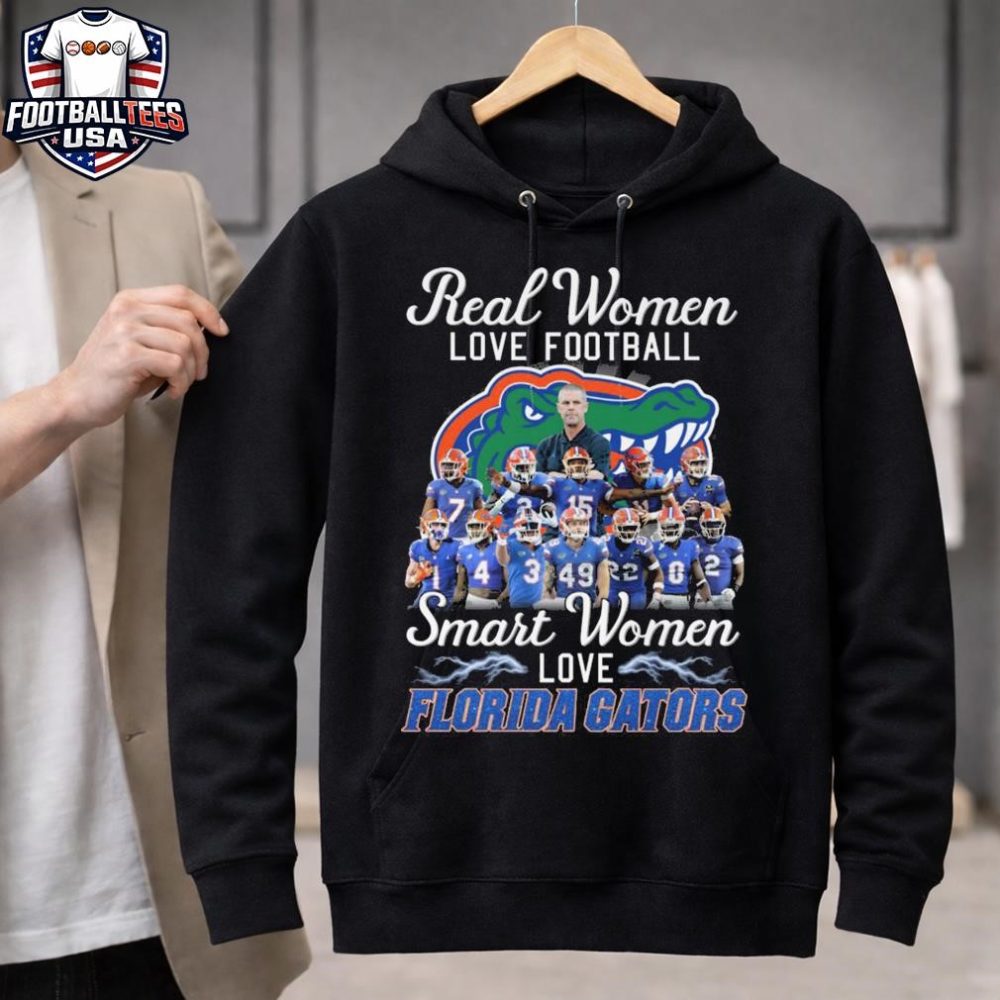 Real Women Love Football Smart Women Love Florida Gators 2026 Unisex Shirt - Image 3
