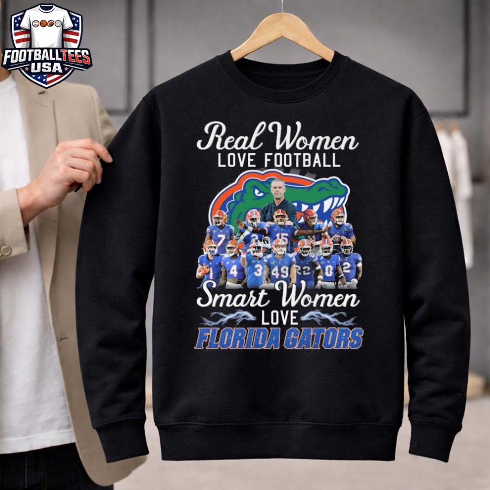 Real Women Love Football Smart Women Love Florida Gators 2026 Unisex Shirt - Image 2