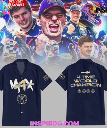 Red Bull Max Verstappen World Champion 2024 Hawaiian Shirt