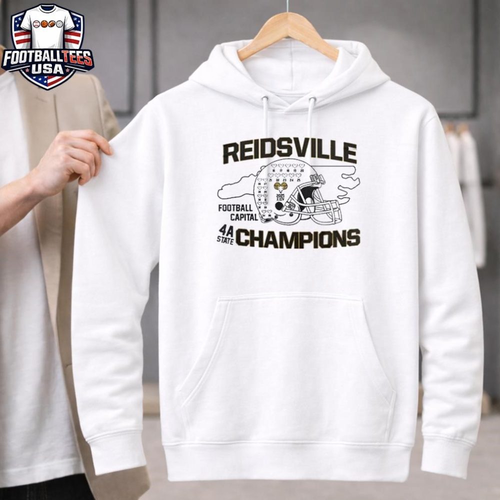 Reidsville Football 4A State Champions 2025 Helmet Unisex Shirt - Image 2