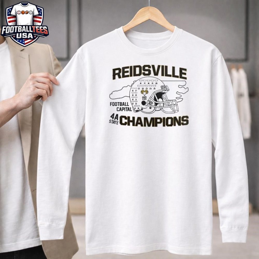 Reidsville Football 4A State Champions 2025 Helmet Unisex Shirt - Image 3