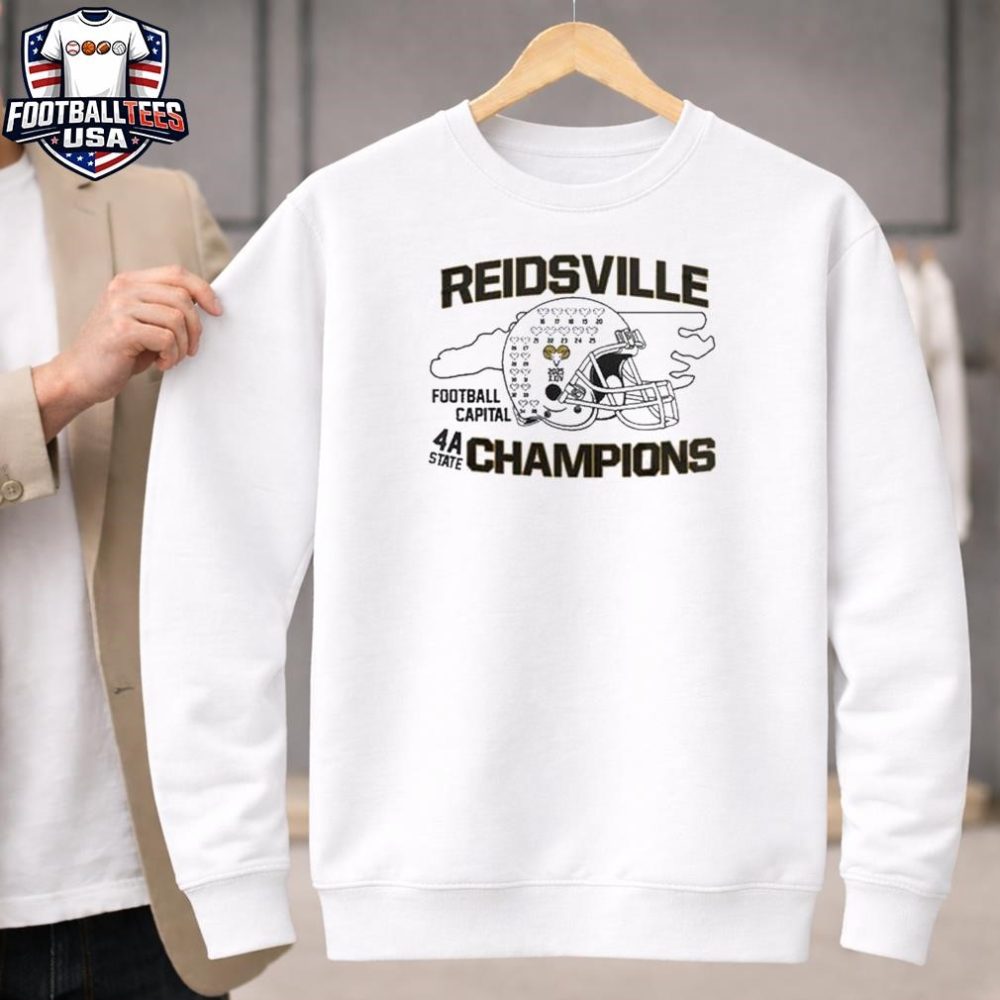 Reidsville Football 4A State Champions 2025 Helmet Unisex Shirt - Image 4