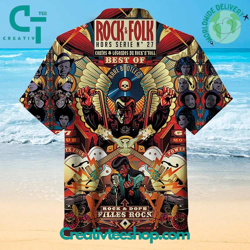 Rock N Folk Universal Hawaiian Shirt - Image 2