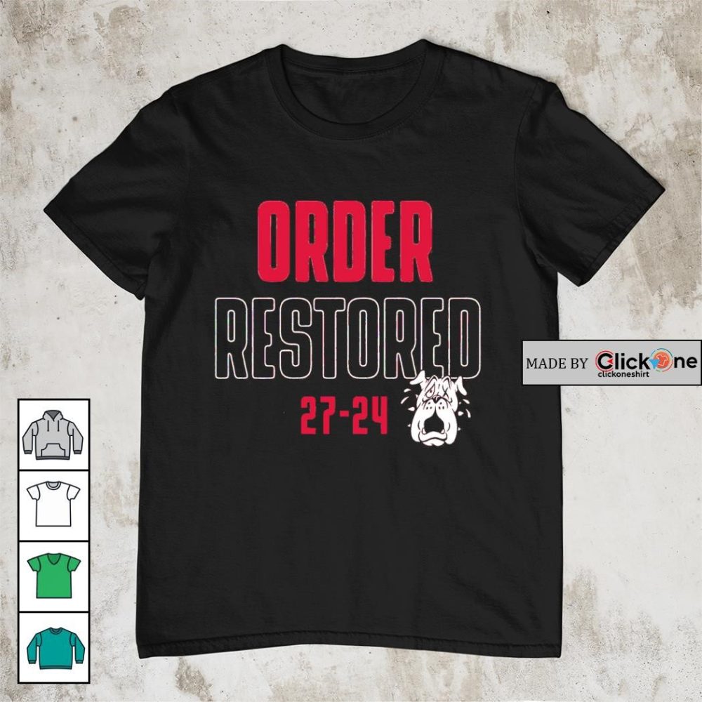 Alabama Crimson Tide Football Order Restored 27 24 Shirt