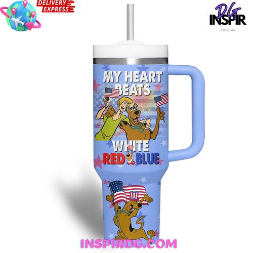 Scooby-Doo Stars And Stripes American Pride Stanley Tumbler Cup - Image 3