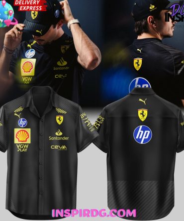 Scuderia Ferrari Hp Italian Gp 2024 Black Hawaiian Shirt