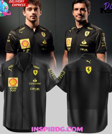 Scuderia Ferrari Italian Gp 2024 Black Hawaiian Shirt