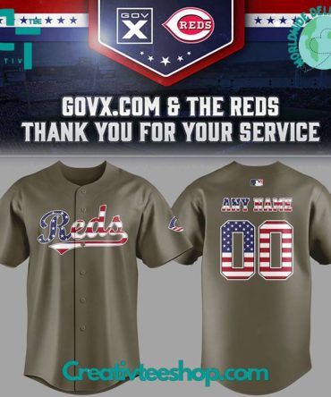 Cincinnati Reds Military Baseball Jersey - Limited Edition