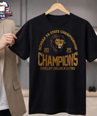 Shelby Golden Lions 3A State Champions 2025 Unisex Shirt