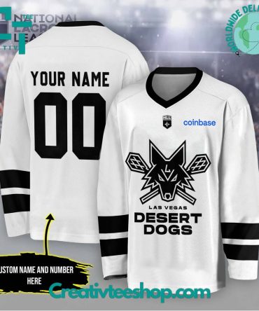 Nll Las Vegas Desert Dogs White Hockey Jersey