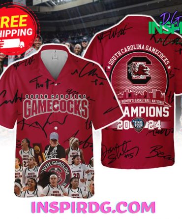 South Carolina Gamecocks Ncaa Champions 2024 Red Hawaiian Shirt