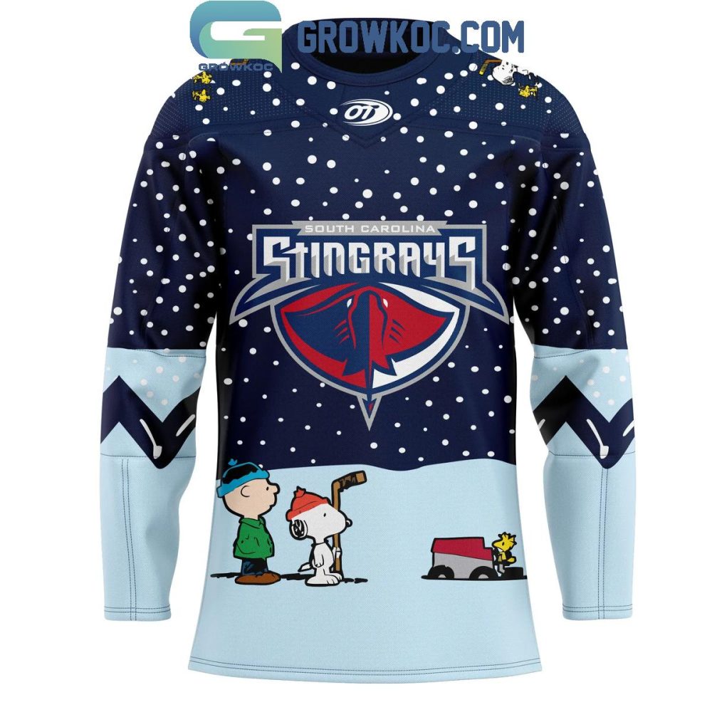 South Carolina Stingrays Peanuts Night Specialty 2024 Hockey Jersey - Image 2
