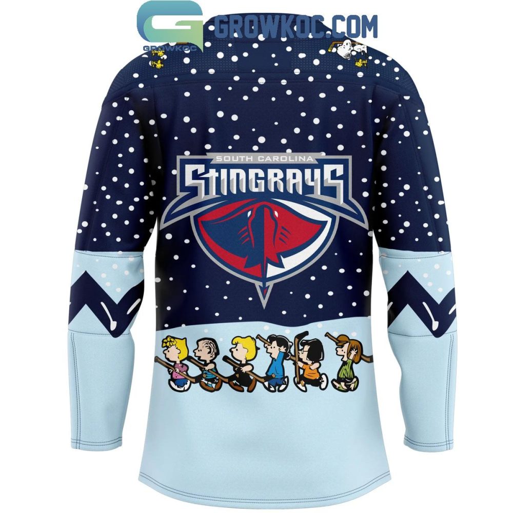 South Carolina Stingrays Peanuts Night Specialty 2024 Hockey Jersey - Image 3