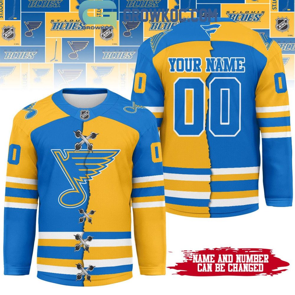 St. Louis Blues Mix Home Away Hockey Jersey