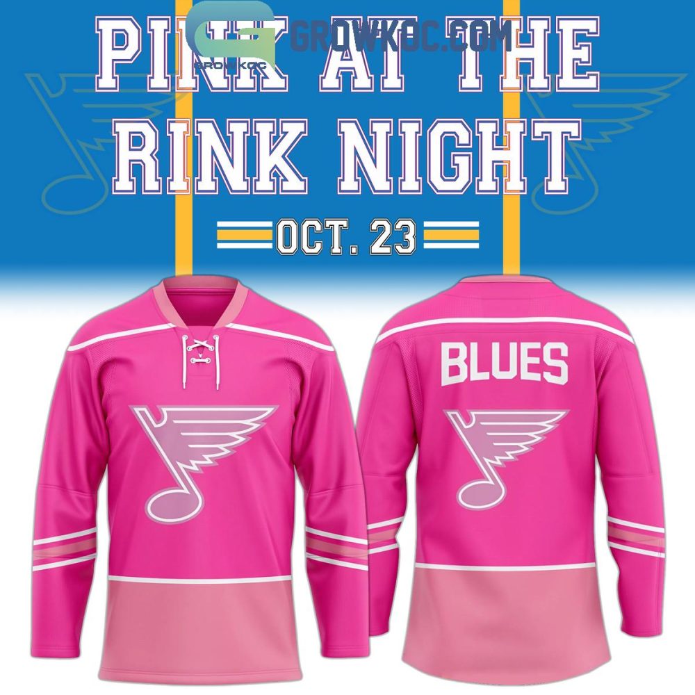 St. Louis Blues X Pink At The Rink Night Hockey Jersey