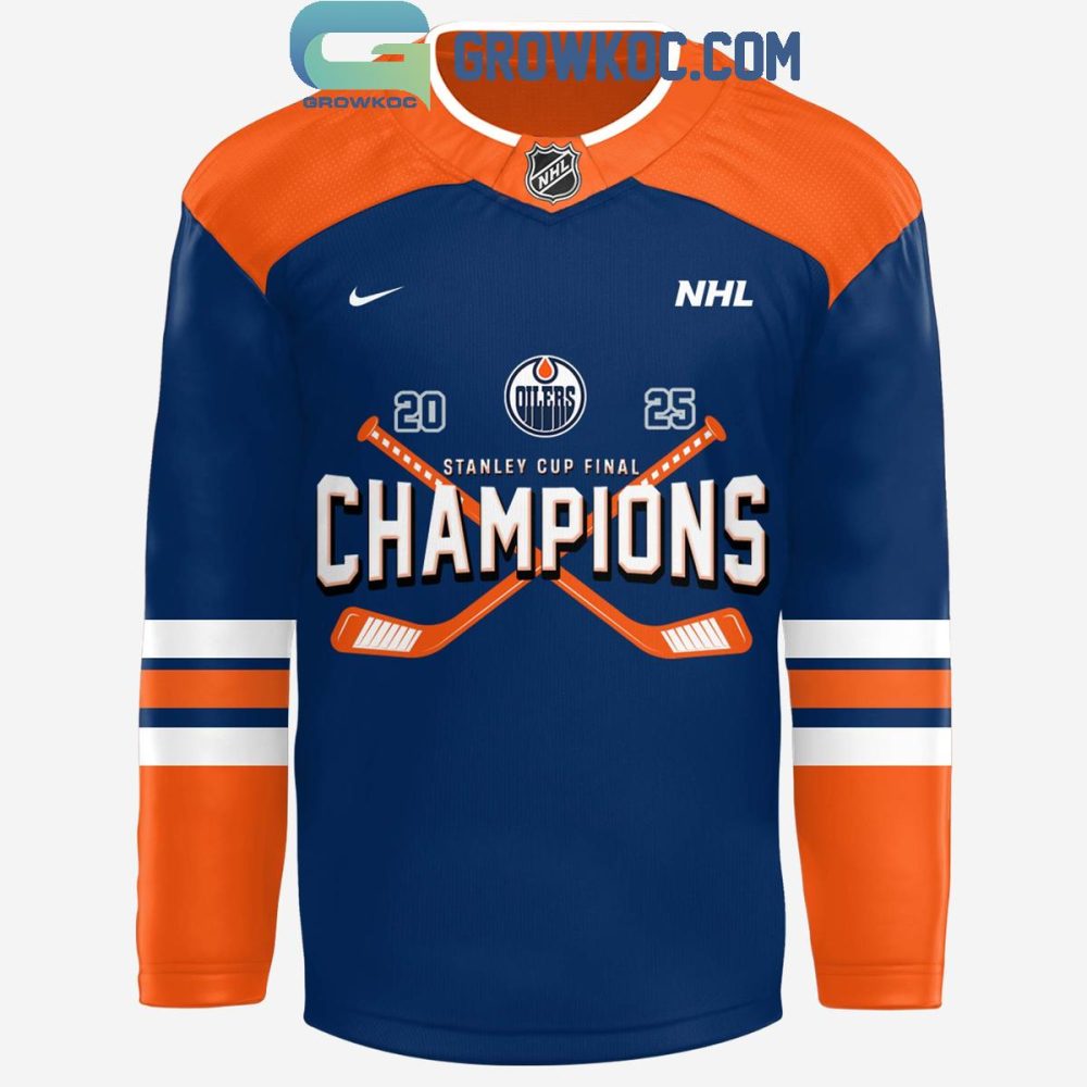 Stanley Cup 2025 Champions Edmonton Oilers Hockey Jersey - Image 2