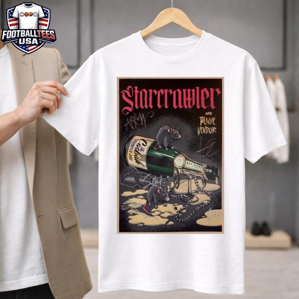 Starcrawler Jan 1 - 2 2026 San Diego, Ca Poster Signed Shirt