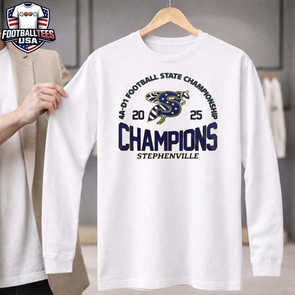 Stephenville 4A-D1 Football State Championship 2025 T-Shirt - Image 3