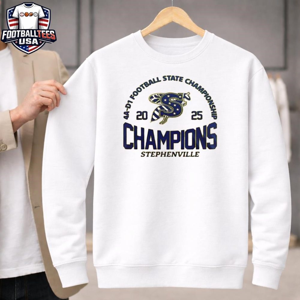 Stephenville 4A-D1 Football State Championship 2025 T-Shirt - Image 4