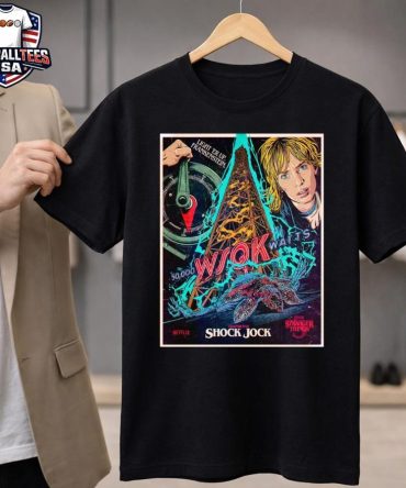 Stranger Things 5 Chapter 5 Shock Jock By Butcher Billy Light Er Up Frankenstein Unisex Shirt