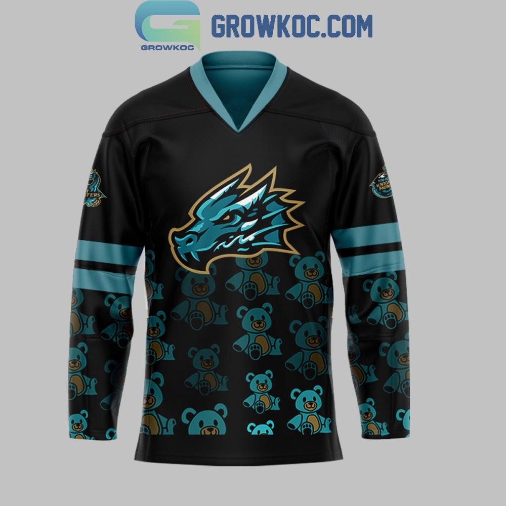 Tahoe Knight Monsters Teddy Toss Tradition Basketball Personalized Hockey Jersey - Image 2