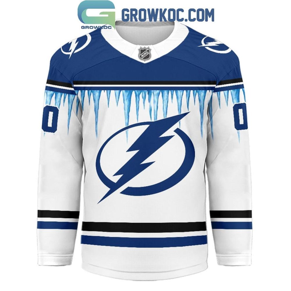 Tampa Bay Lightning Christmas Tree Custom Hockey Jersey - Image 2
