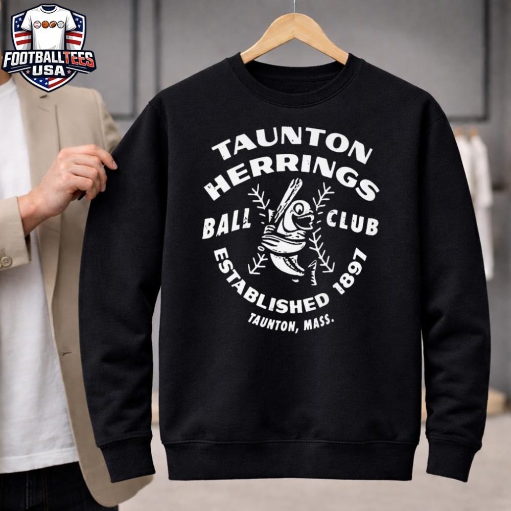 Taunton Herrings Massachusetts Est 1897 Unisex Shirt - Image 2